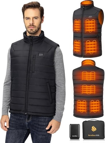 Heated gilet for men with - for,