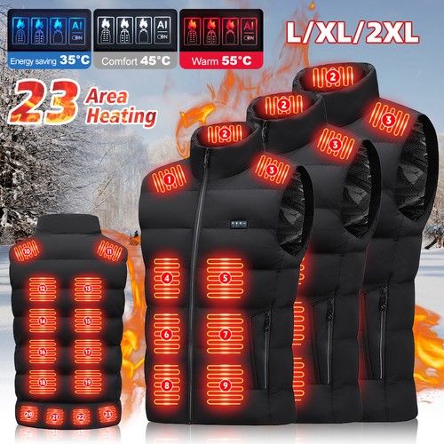 Unisex heated vest gilet - heated,