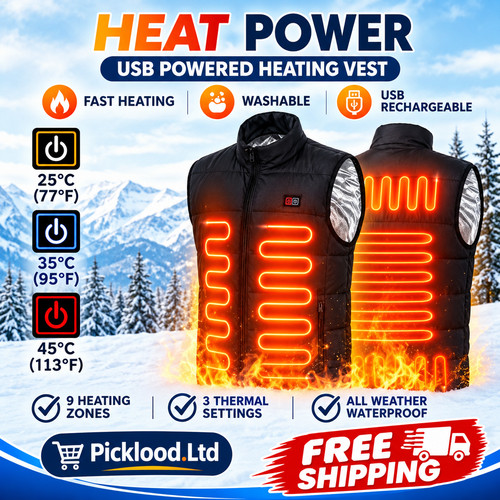 Electric heated vest warm - heated,