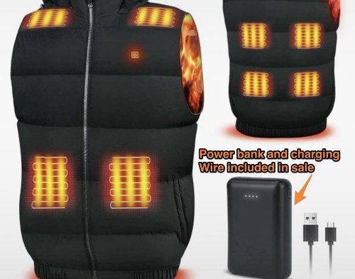 Heated body warmer gilet - warmer,