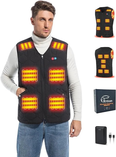 Heated gilet warmer with - gilet,