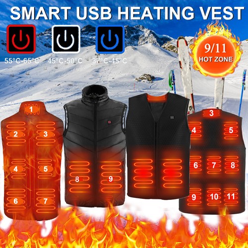Heated vest warm gilet winter - heated,