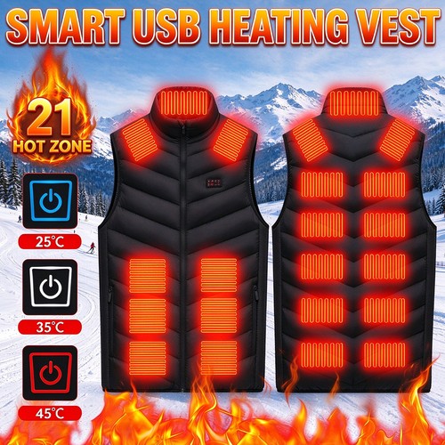 Men women electric heated vest - women,