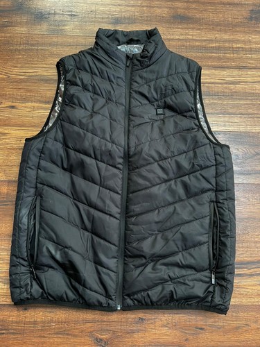 Men xxl heated gilet - gilet., black