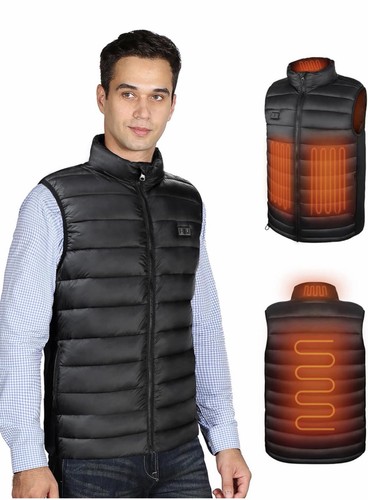 Heated gilet for - for, men,
