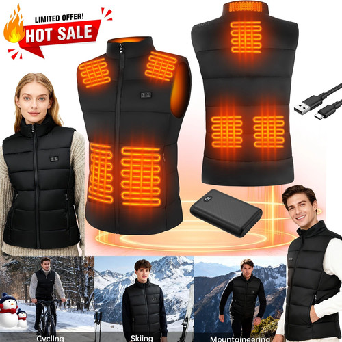 Heated gilet for - men:,