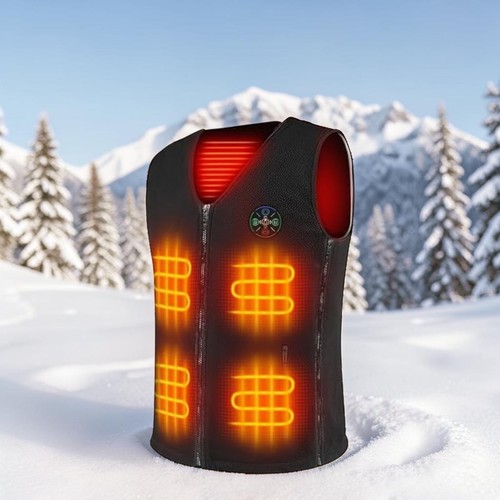 Heated electric vest unisex - heated,