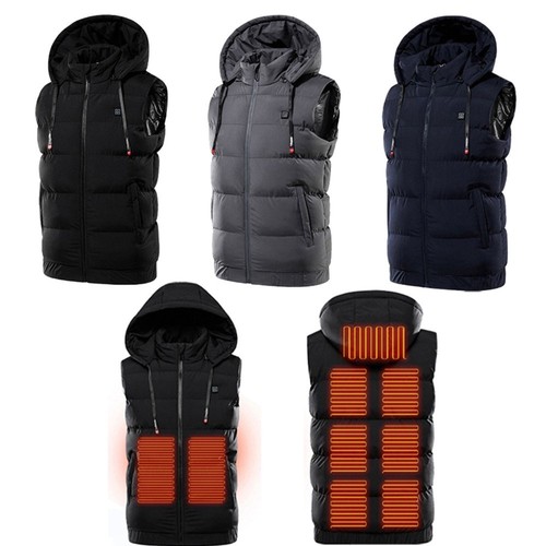 Unisex usb heated vest hooded - heated, vest,