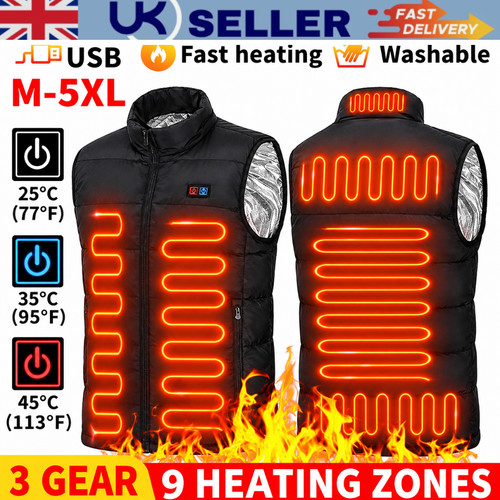 Electric heated vest warm - heated,
