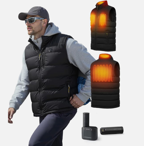 Men heated winter vest - winter,