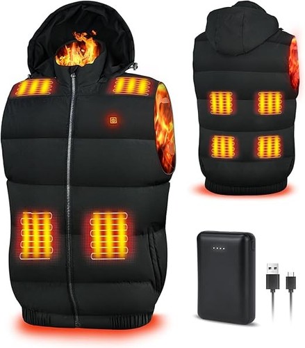 Heated gilet for men with - men,