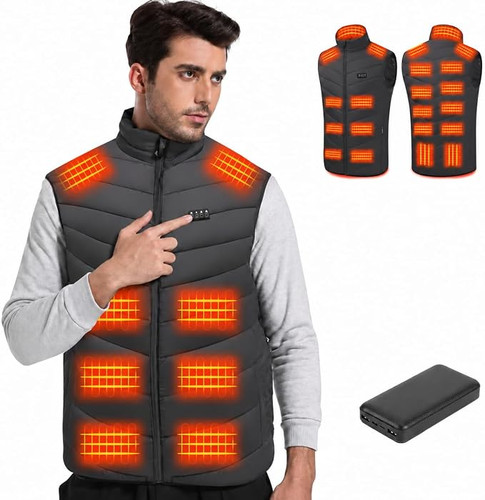 Heated vest heating zones - heated, 21