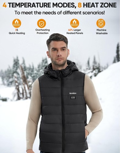 Mens heated body warmer - mens, with