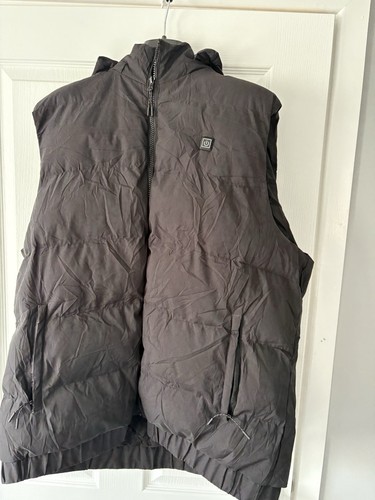 Heated gilet with hood - with,