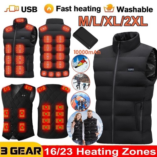 Heated vest warm gilet winter - heated,