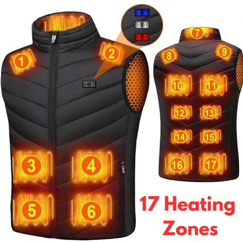 Electric heated vest warm - vest,
