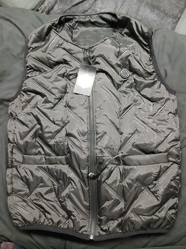 Black heated gilet - heated, men