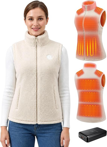 Fleece heated gilet size 15 - gilet,