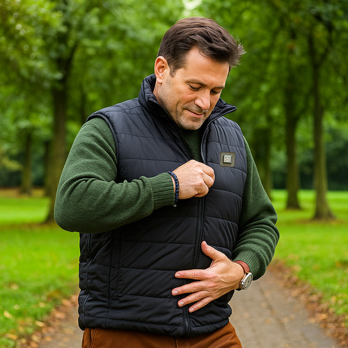 Men heated gilet body warmer - body,