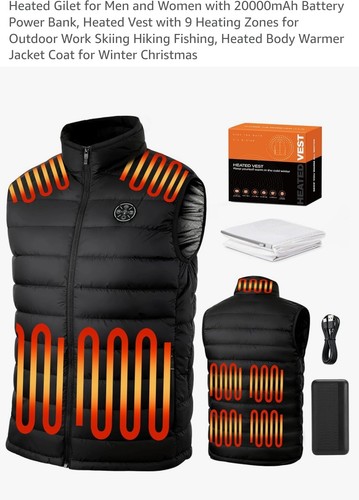 Heated gilet for men - and, women
