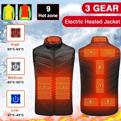 Electric heated vest usb - heated,