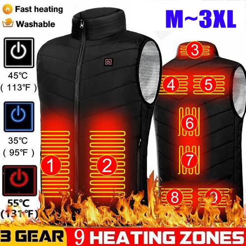 Electric heated vest winter - heated,