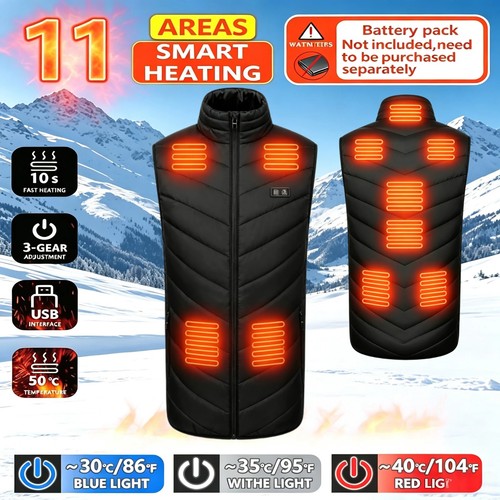 Heated jacket electric vest - heated,
